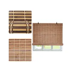 GENERICO - Persiana Bambú Cortina 120x150 cm Beiti Colores Nuevos