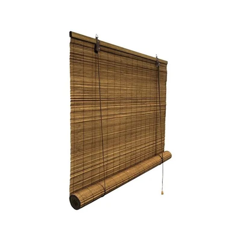 GENERICO - Cortina Persiana Roller Enrollable Bambú 90x120 cm