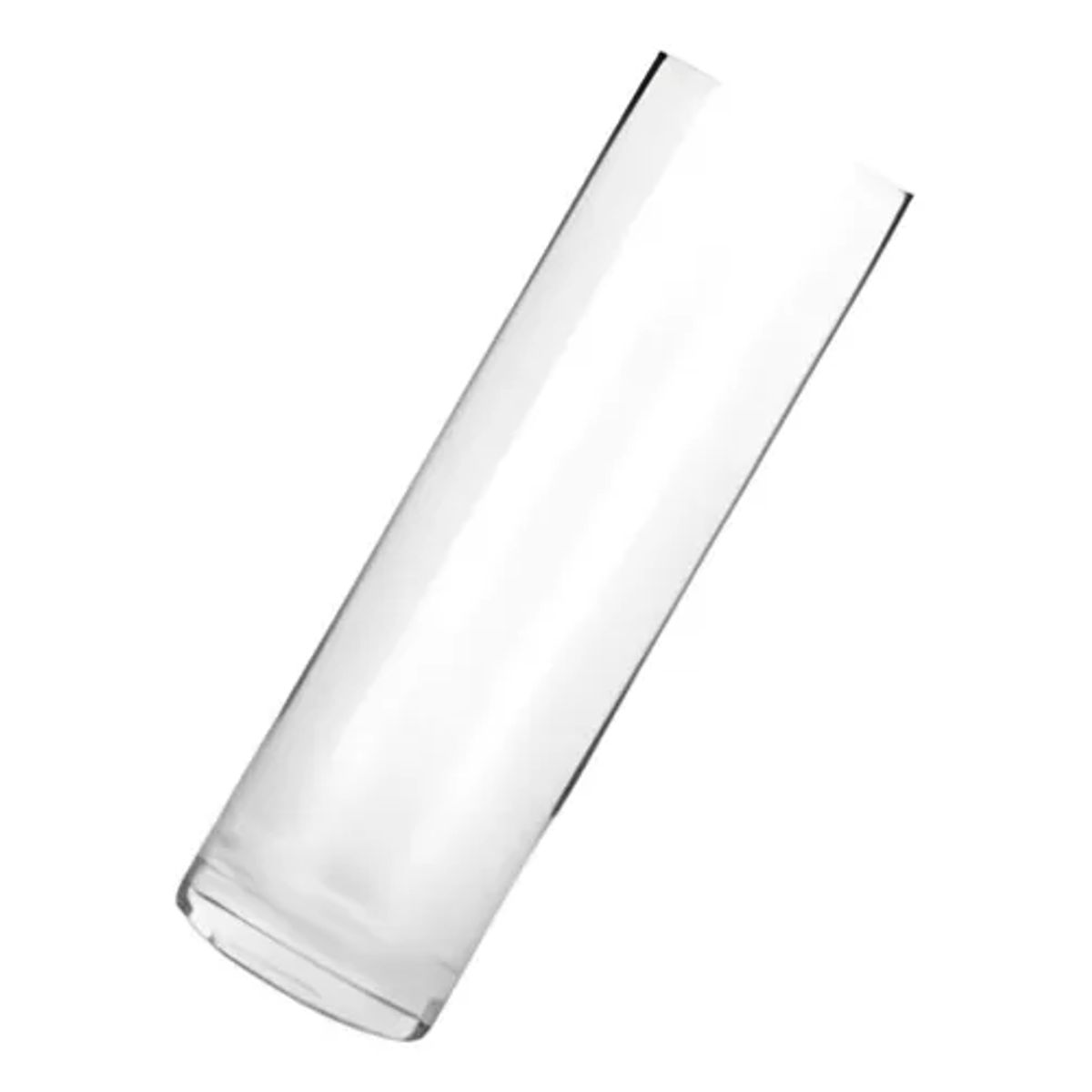 GENERICO - Florero Vidrio Cilindro Transparente Moderno 10x35 cm