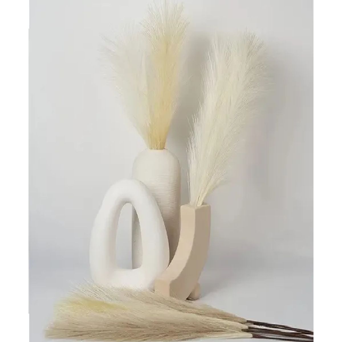 GENERICO - Cola de Zorro Decoración Pampa Boda Hogar 110 cm Boho