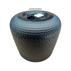 GENERICO - Pack 6 Maceteros Plástico Redondo 12 cm KD2211N