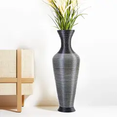GENERICO - Florero Jarrón Decorativo Tejido Moderno 70 cm M13