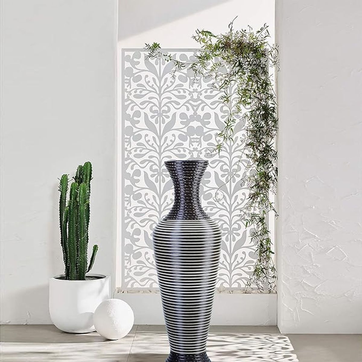 GENERICO - Florero Jarrón Decorativo Tejido Moderno 70 cm M13