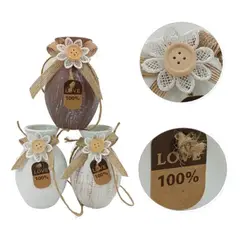 GENERICO - Set 3 Floreros Colgantes 105x4 cm