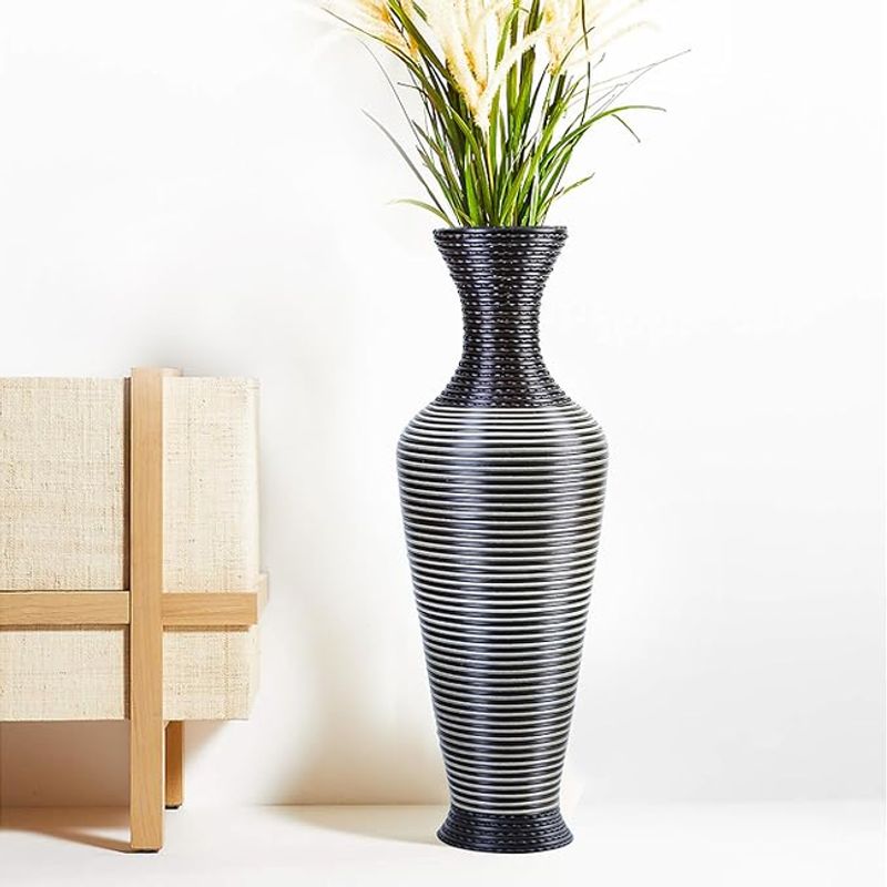 GENERICO - Florero Jarrón Decorativo Tejido Moderno 70 cm M13