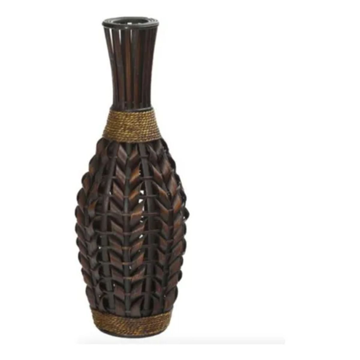 GENERICO - Florero Jarrón Decorativo Trenzado Moderno 70 cm M5