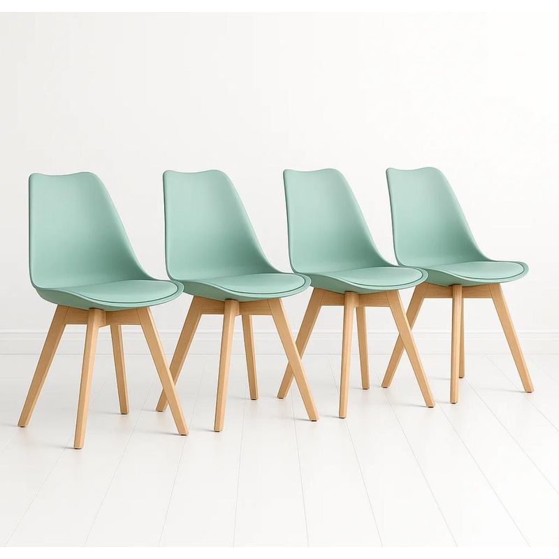 HABITA2 CHILE - Comedor Cross 120cm - Menta 4 puestos