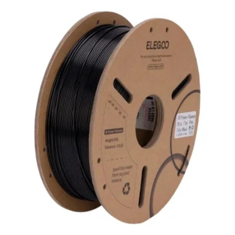 GENERICO - Filamento PLA Elegoo 1 kg 175 mm Negro