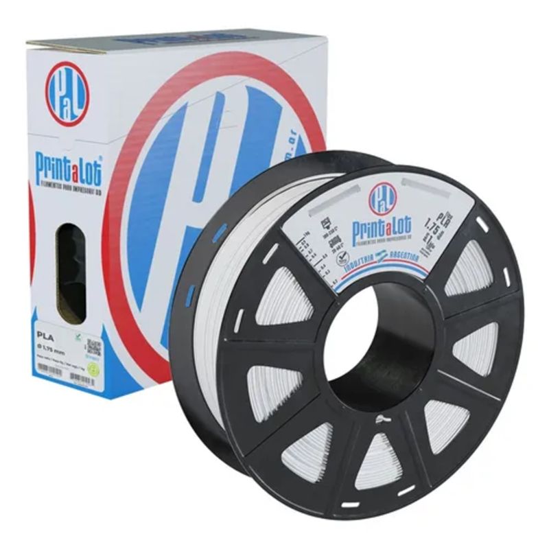 GENERICO - Filamento PrintaLot PLA Blanco 175 mm 1 kg