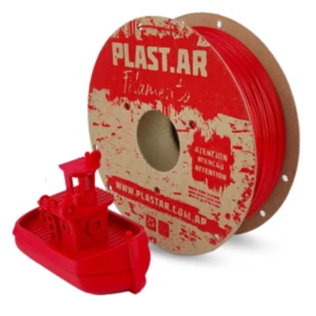 GENERICO - Filamento Impresora 3D Plastar PLA 175 mm 1 kg Rojo