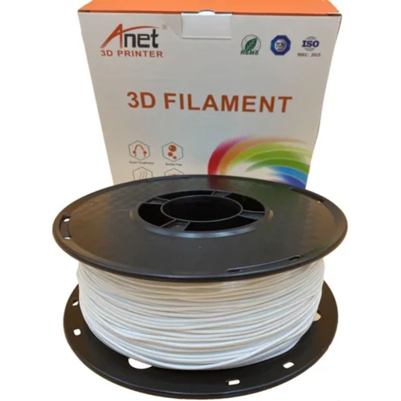 GENERICO - Filamento PLA Impresora 3D Blanco 175 mm 1 kg 330 m