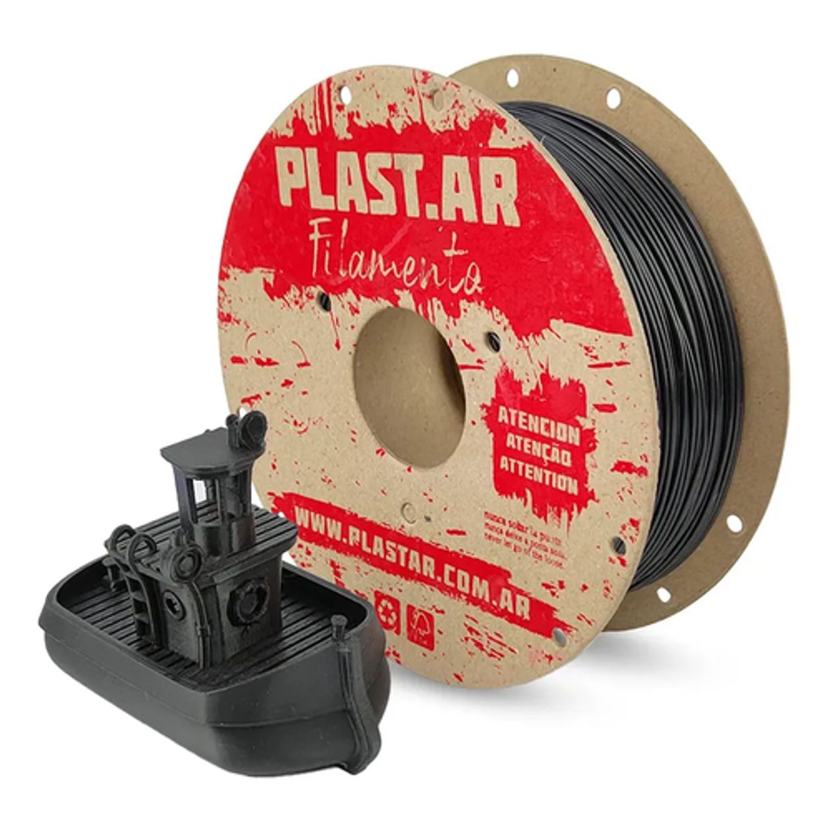 GENERICO - Filamento Impresora 3D Plastar PLA 175 mm 1 kg Negro
