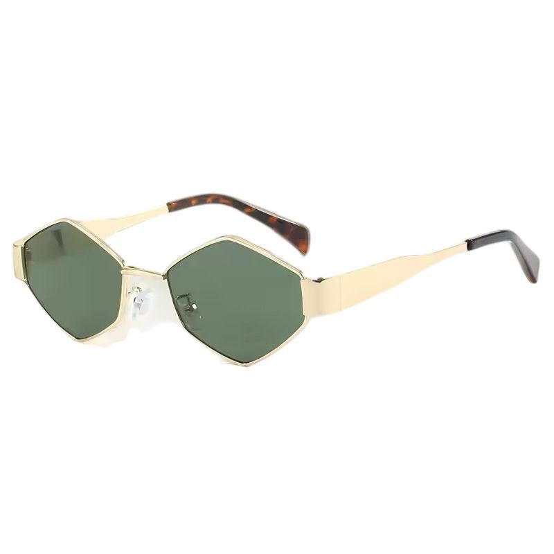 GENERICO - Lentes de sol retro hexagonales metalicos