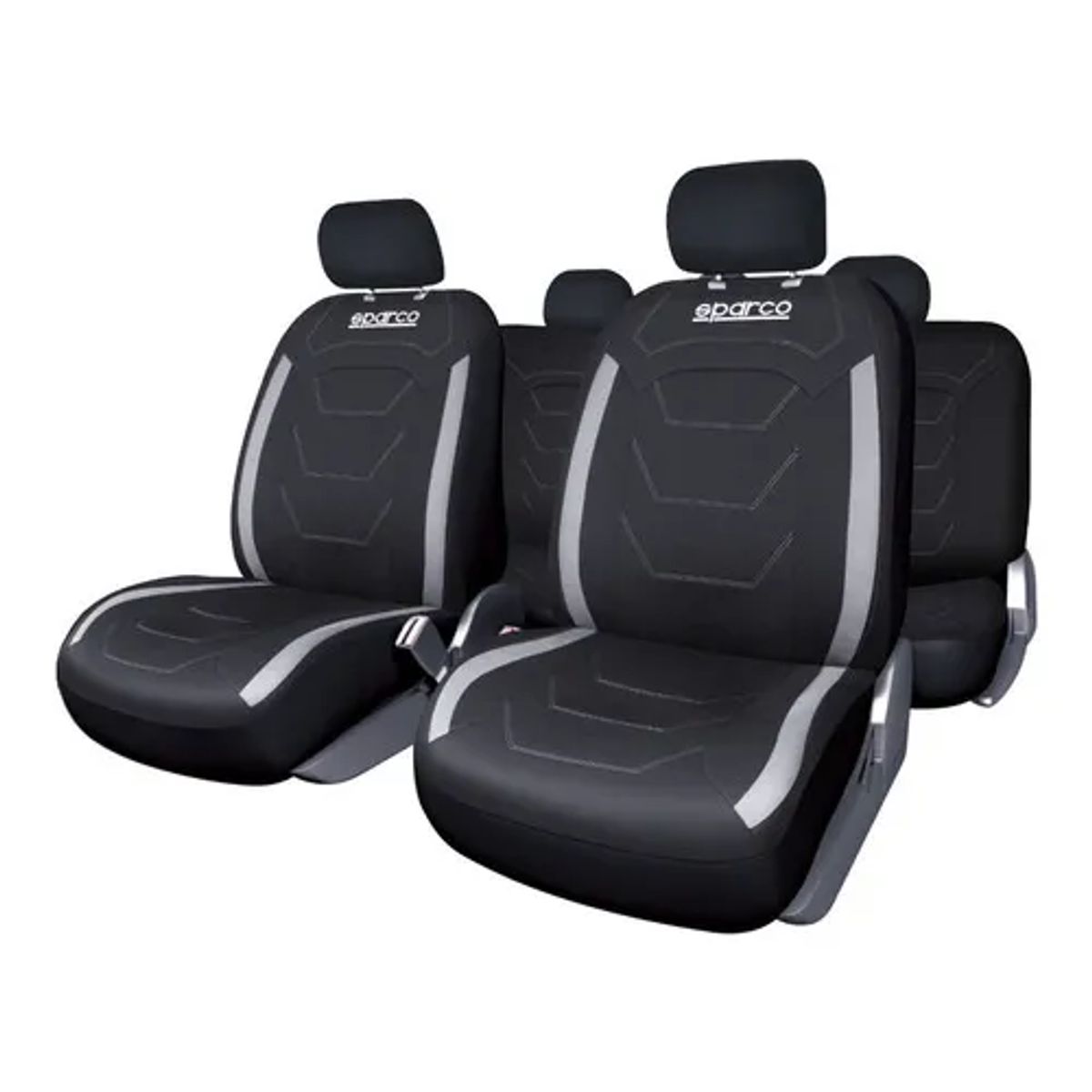 GENERICO - Fundas Cubreasiento Sparco Universal Negro Poliéster 406-SP