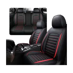 GENERICO - Funda Cubre Asiento Ecocuero Galanta Set 5 Asientos Luxury