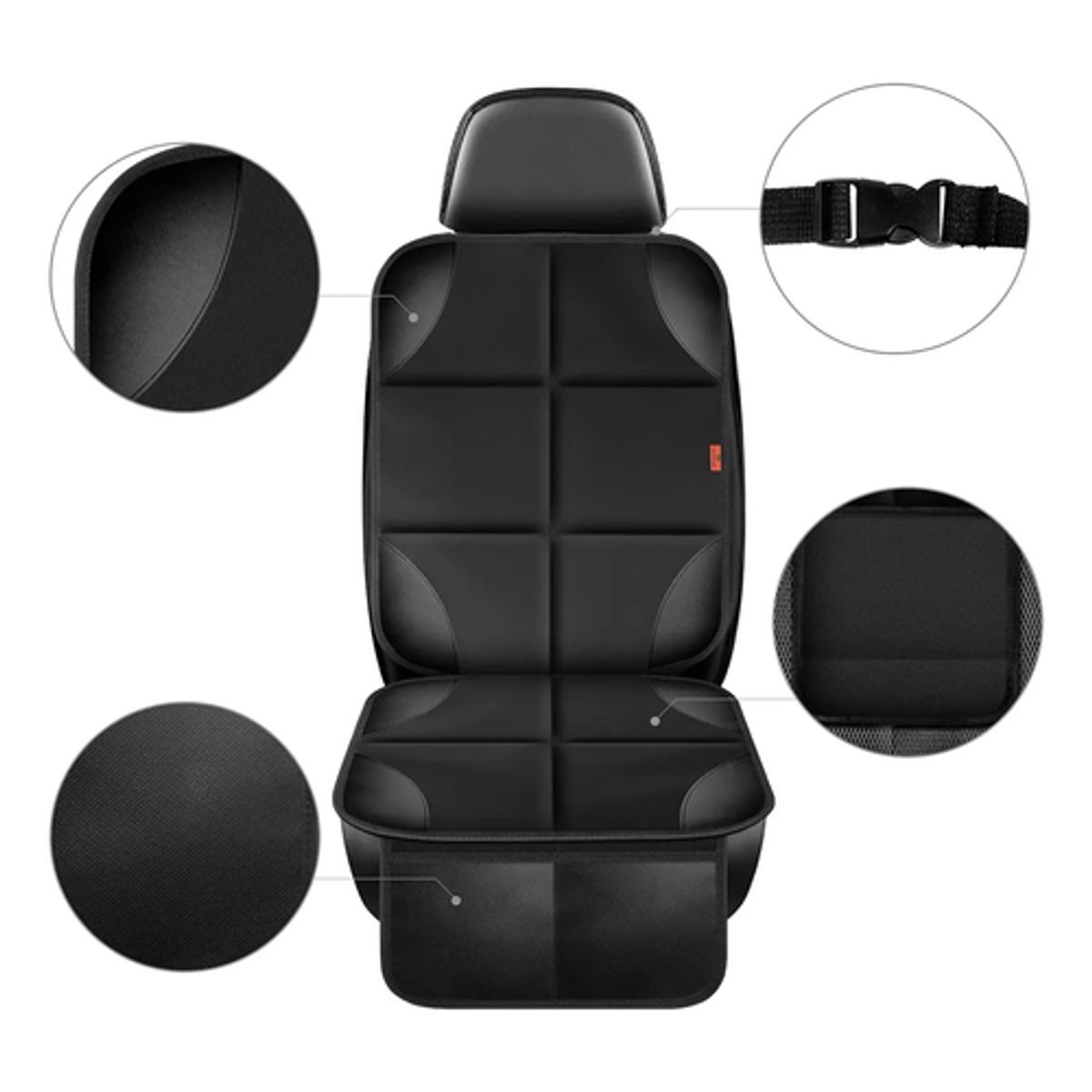 GENERICO - Pack 2 Respaldo Funda Cubre Asiento Auto SUV Acolchado