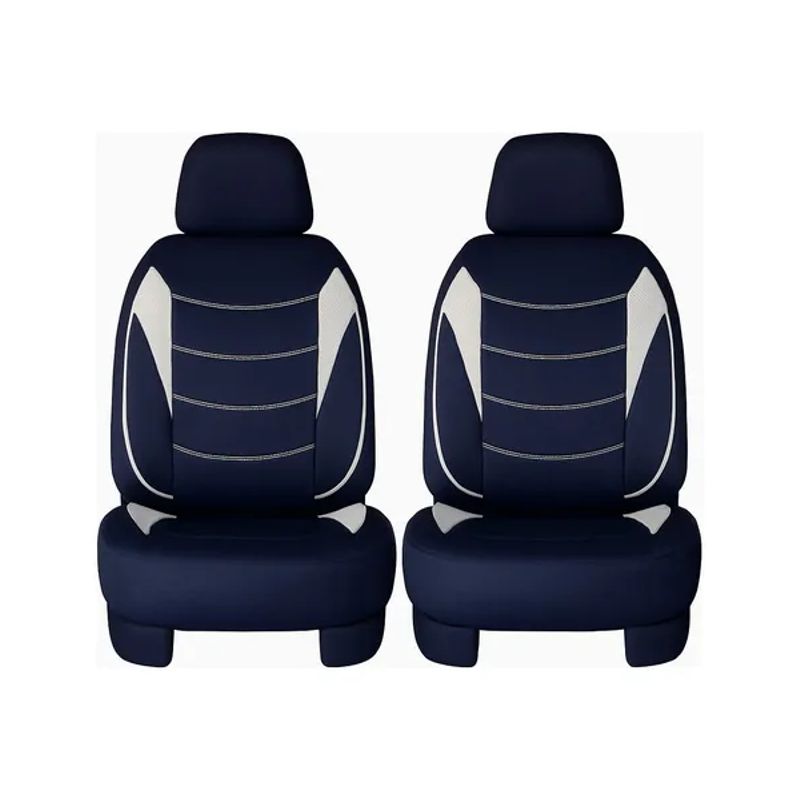 GENERICO - Funda Universal Poliéster NegroBlanco Ideal Chevrolet Aveo