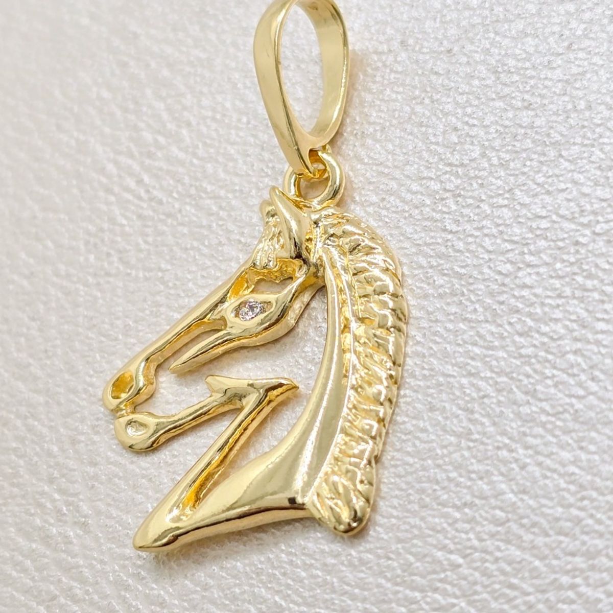 GENERICO - Colgante caballo Pequeño Oro laminado 18k