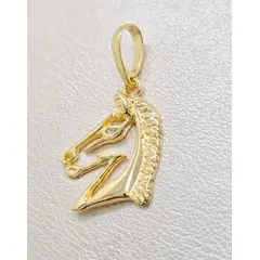 GENERICO - Colgante caballo Pequeño Oro laminado 18k