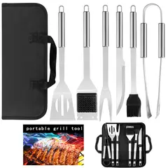 GENERICO - Set de accesorios para asado 6 Piezas