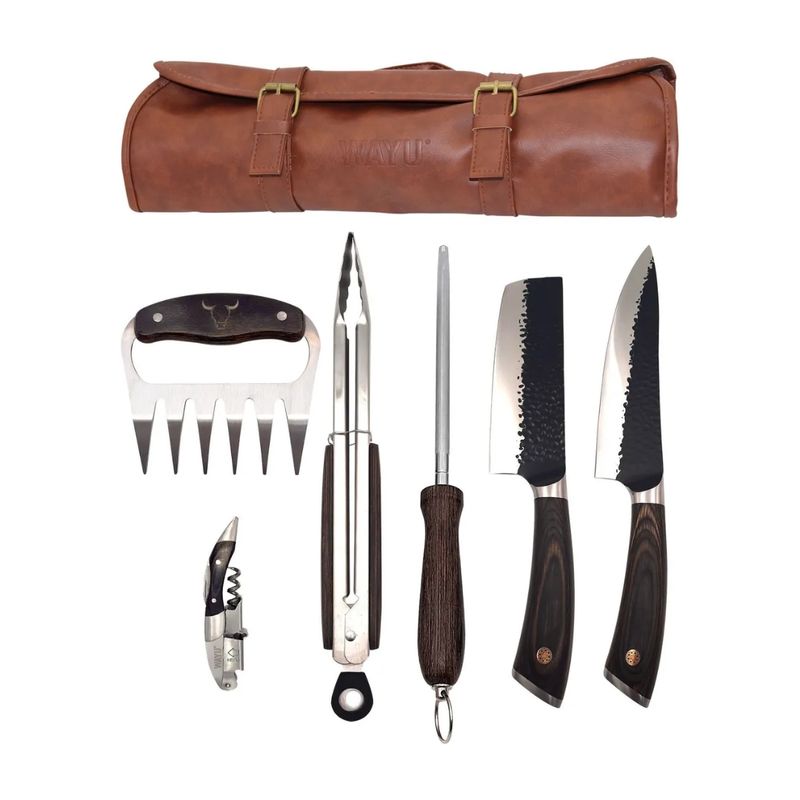 WAYU - Wayu Set Parrillero PU Cuero Premium