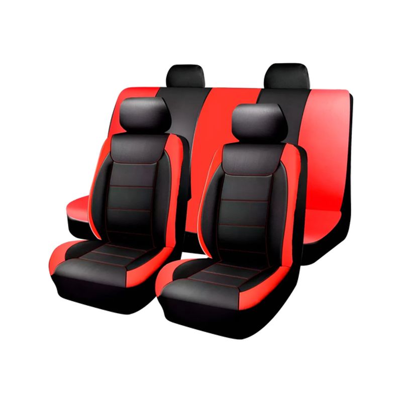 GENERICO - Funda Asiento Ecocuero Universal Premium Cubre Asientos