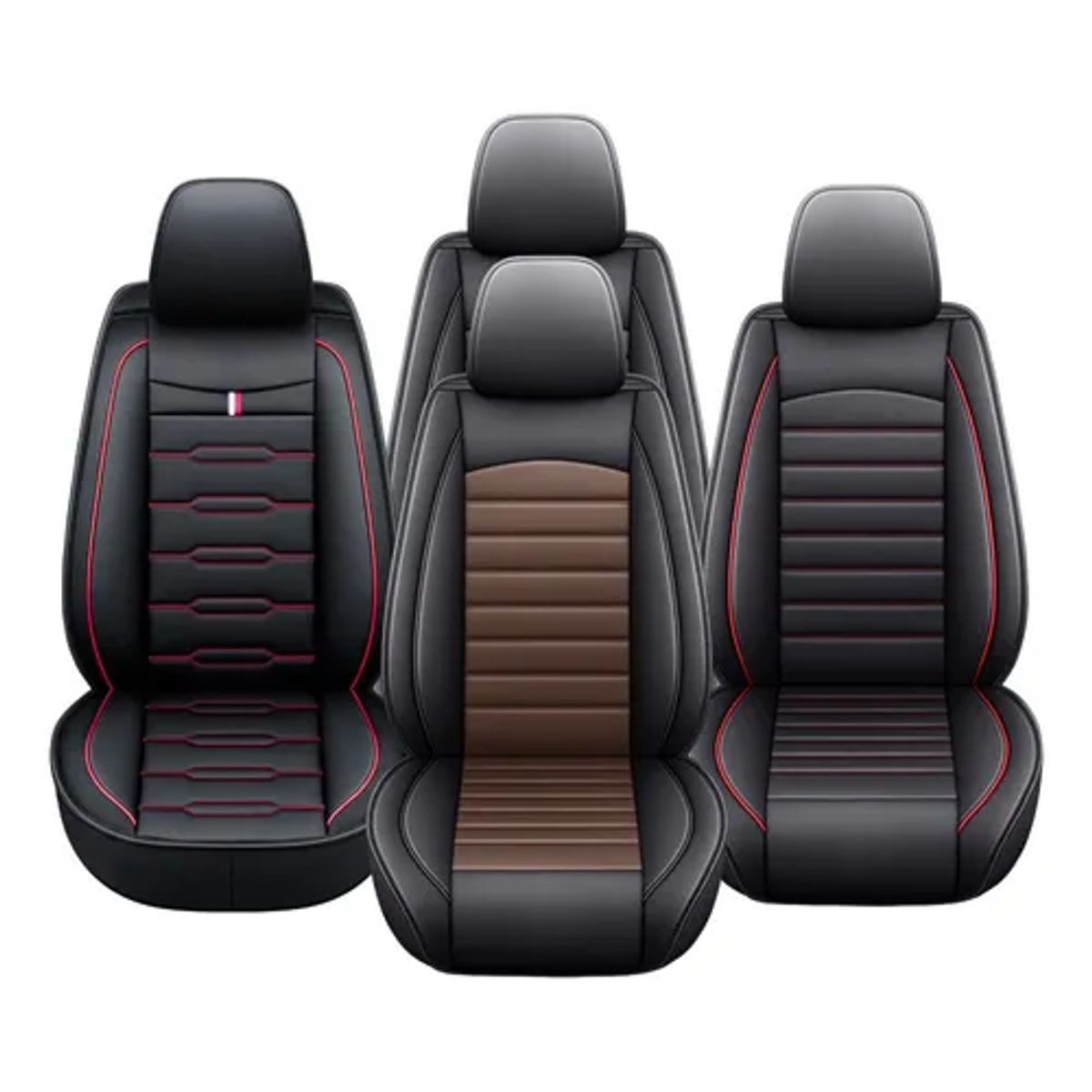 GENERICO - Funda Cubre Asientos Auto Ecocuero 11 Piezas Mastergarage