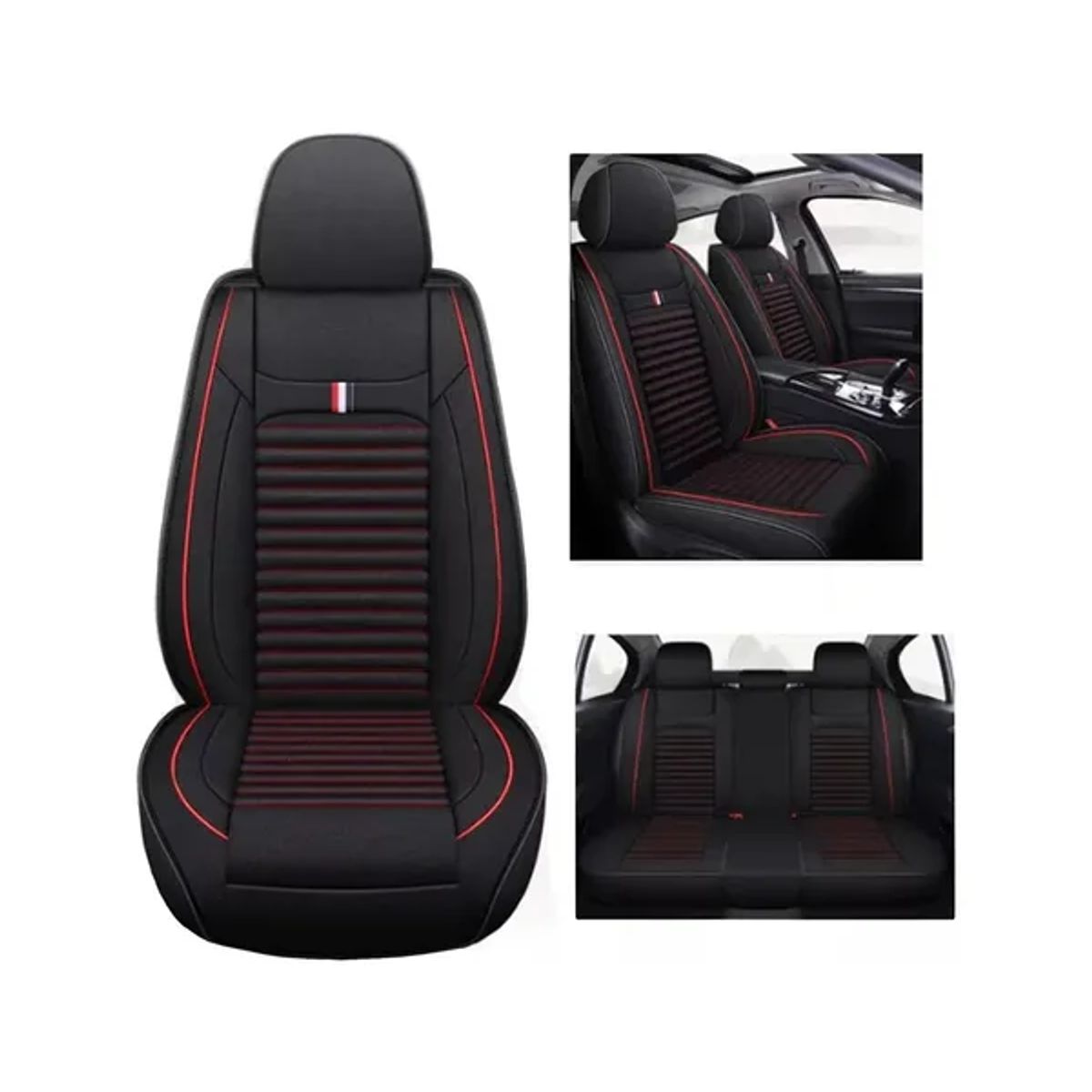 GENERICO - Fundas Cubreasiento Negro Universales