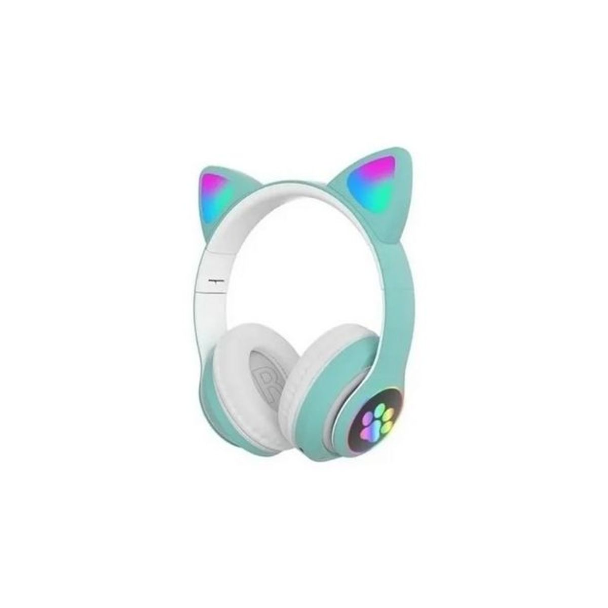 GENERICO - Audífonos Inalámbricos Cat Verde Gato Luces Rgb