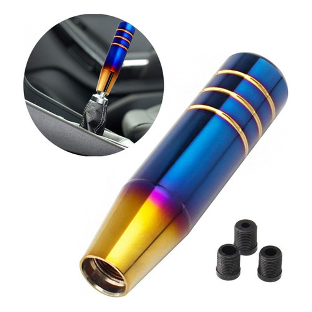 GENERICO - Pomo Manilla De Cambios Auto Universal Azul