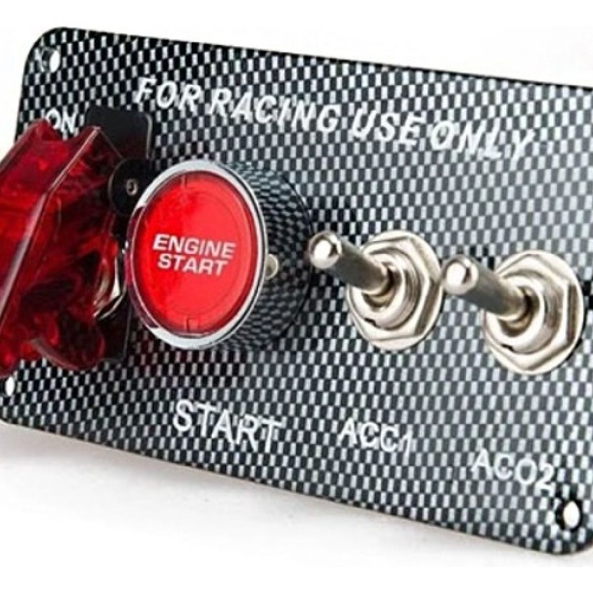 GENERICO - Botonera De Encendido Racing 2 Interruptores