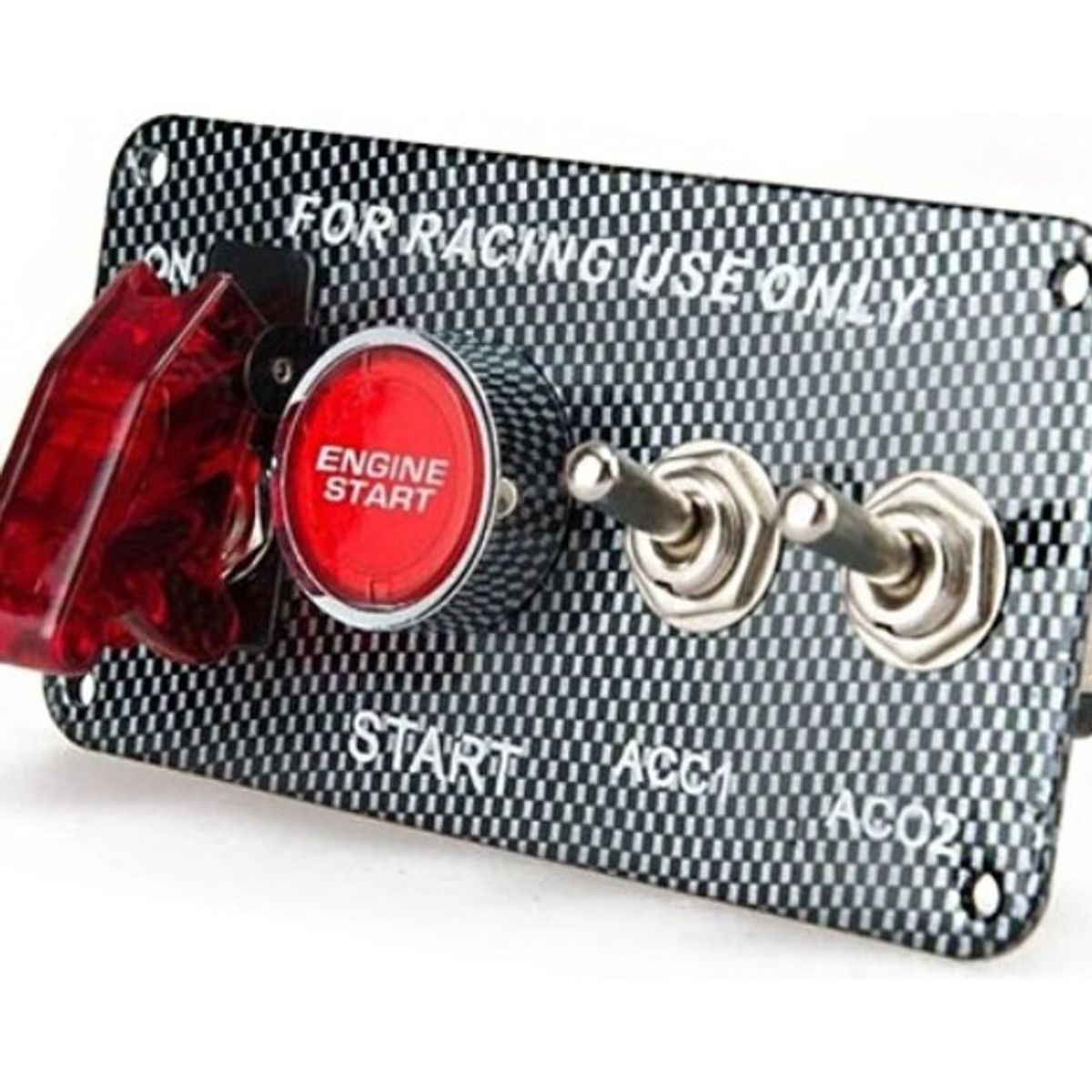 GENERICO - Botonera De Encendido Racing 2 Interruptores