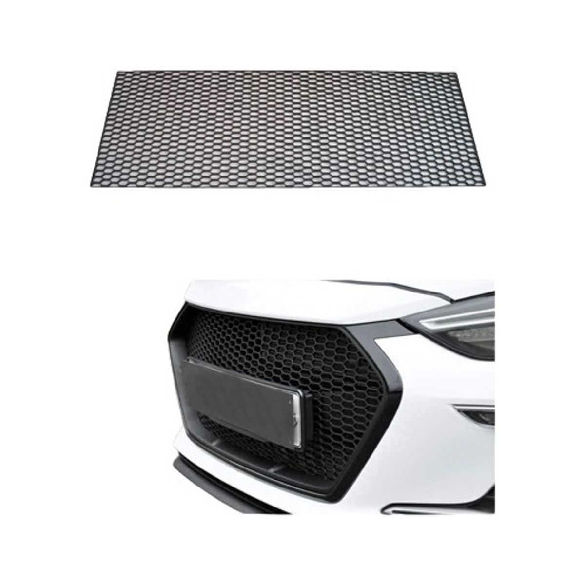 GENERICO - Rejilla Malla Plastico Abs Mascara Parachoques Universal