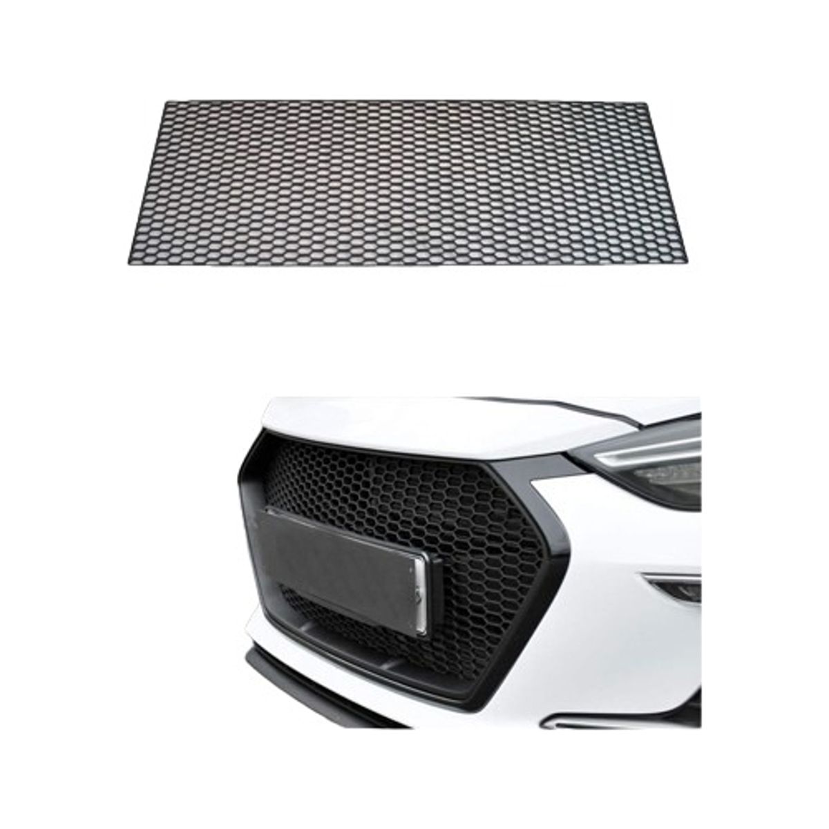 GENERICO - Rejilla Malla Plastico Abs Mascara Parachoques Universal