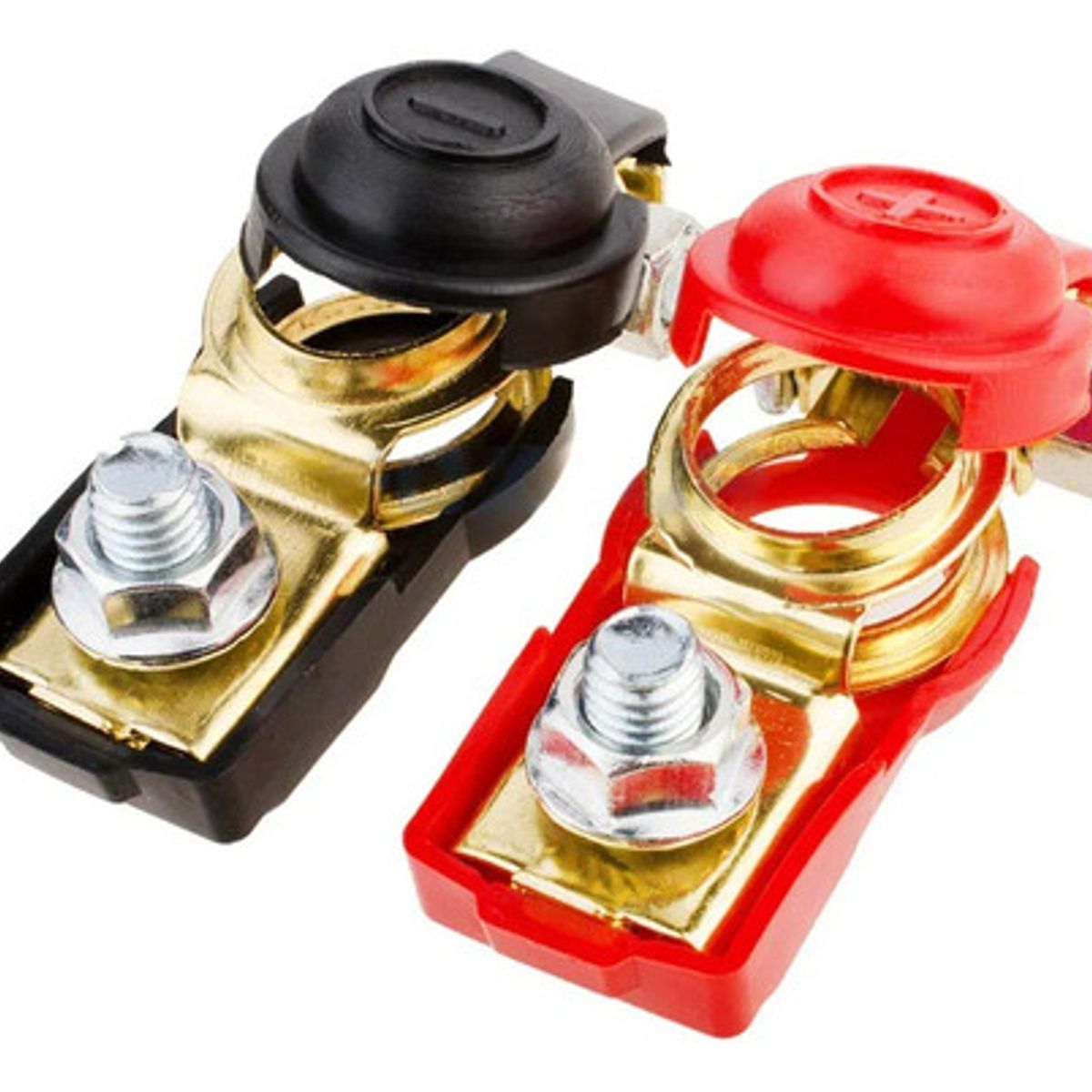 GENERICO - Terminales De Bateria Bornes Con Tapas 12v