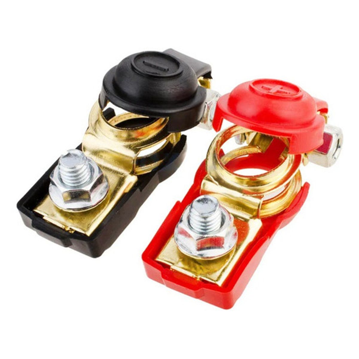 GENERICO - Terminales De Bateria Bornes Con Tapas 12v