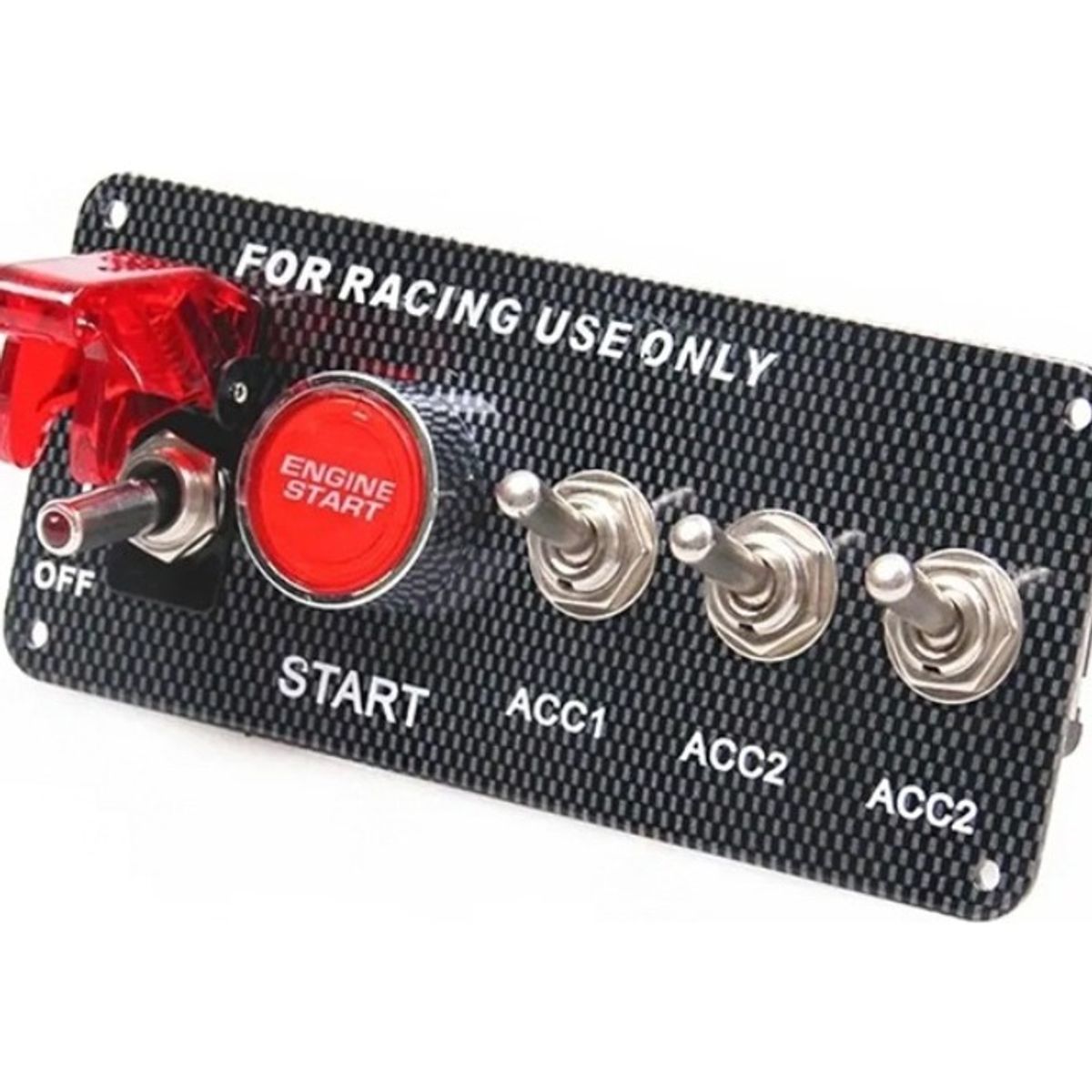 GENERICO - Botonera De Encendido Racing 3 Interruptores