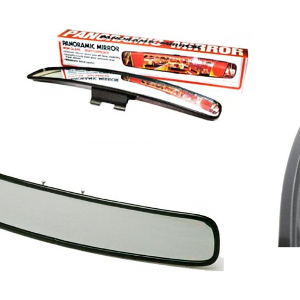 GENERICO - Espejo Retrovisor Panoramico Interior 17 Pulgadas