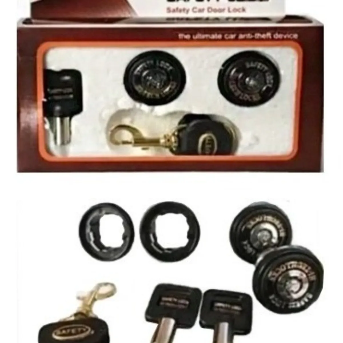 GENERICO - Chapa De Seguridad Auto 2 Puertas Universal