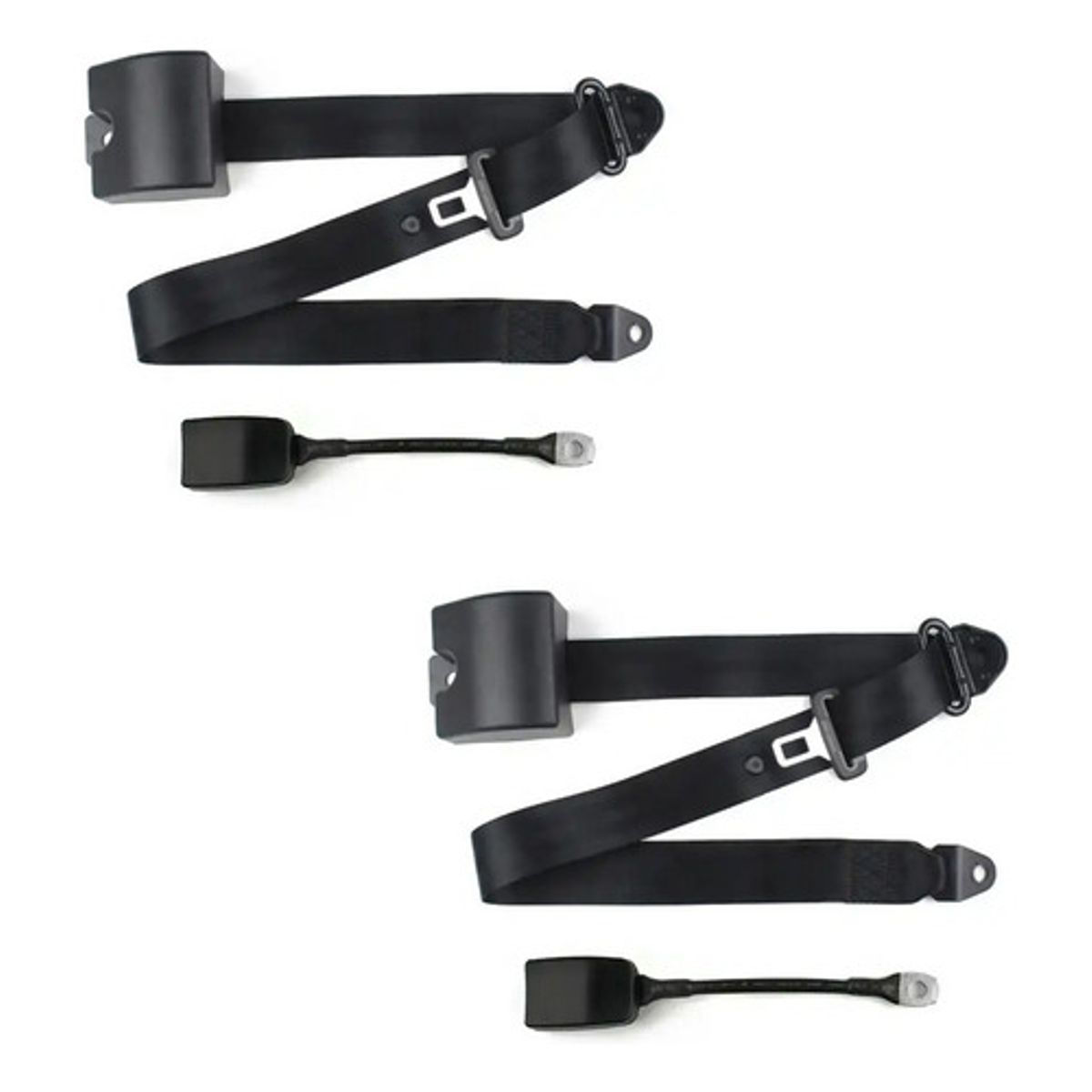 GENERICO - Cinturon Retractil De Seguridad 3 Puntos X2