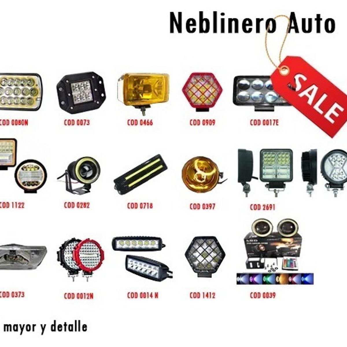 GENERICO - Luces Foco Neblinero 21 Led Auto