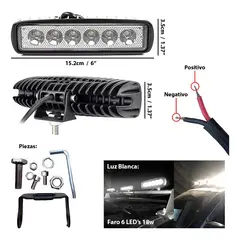 GENERICO - Foco Neblinero 6 Led Con Lupa Auto