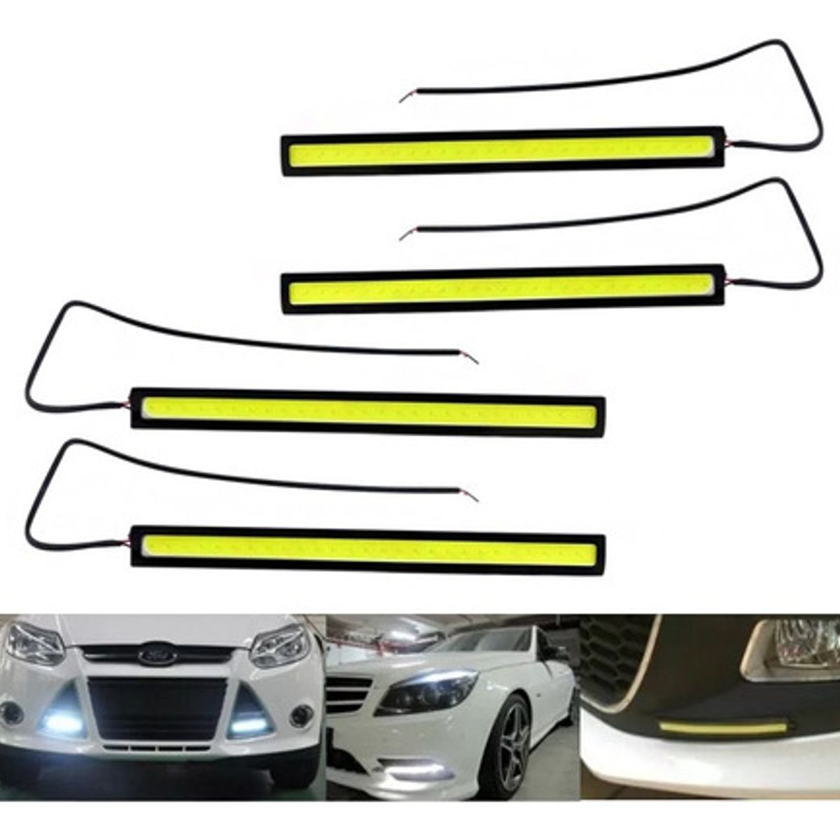 GENERICO - X4 Neblineros Led Luz Blanca Auto Tuning
