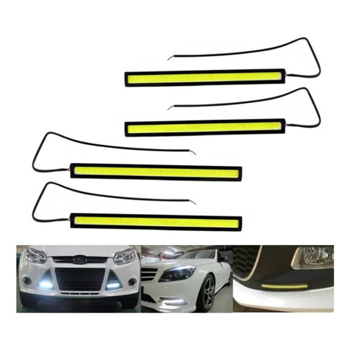 GENERICO - X4 Neblineros Led Luz Blanca Auto Tuning