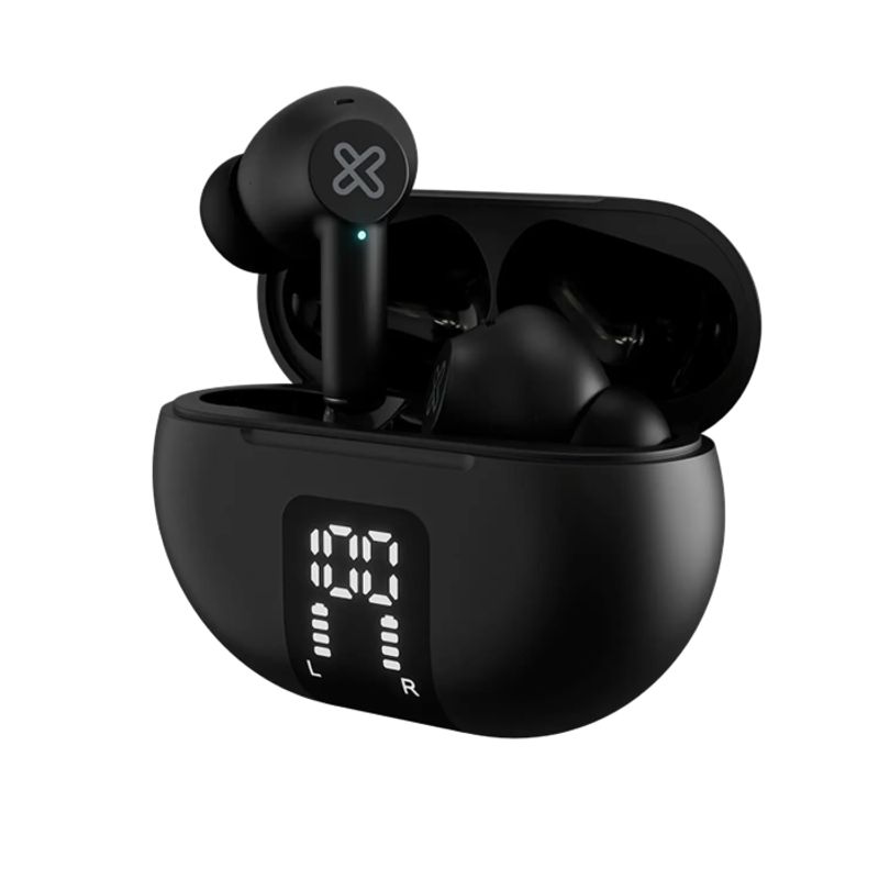 KLIP XTREME - Klip Xtreme KTE-755BK EdgeBuds TWS Inalámbricos ANC Bluetooth