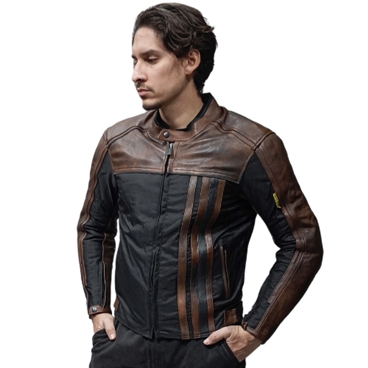 WINDESIGN - Chaqueta Moto Windesign Cuero y Cordura
