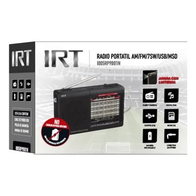 Imagen 2 del producto Radio recargable Portatil Am Fm Sw Usb Msd 9 Bandas