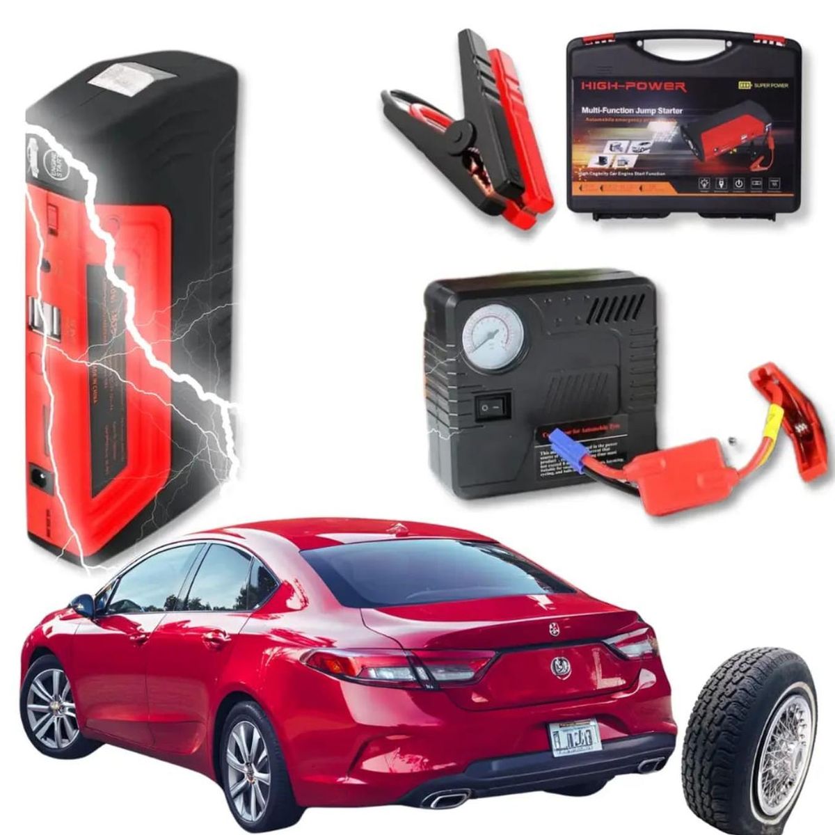 GENERICO - Partidor De Bateria Inteligente Para Auto Y Moto 12V