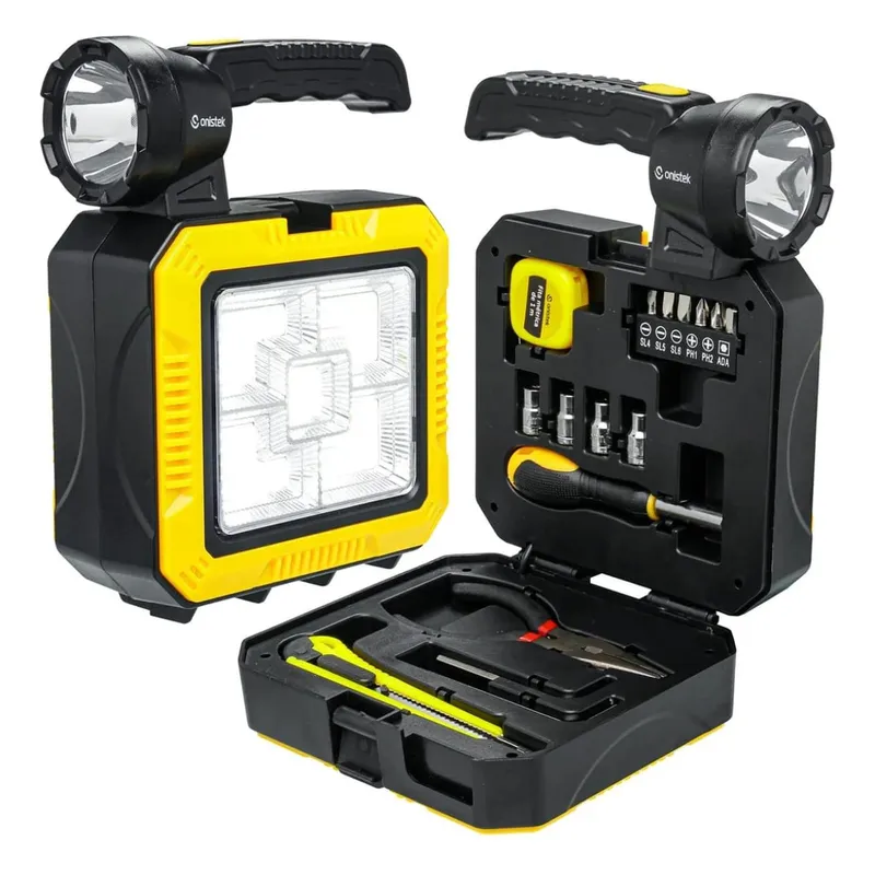 GENERICO - Linterna Solar Recargable + Kit De Herramienta