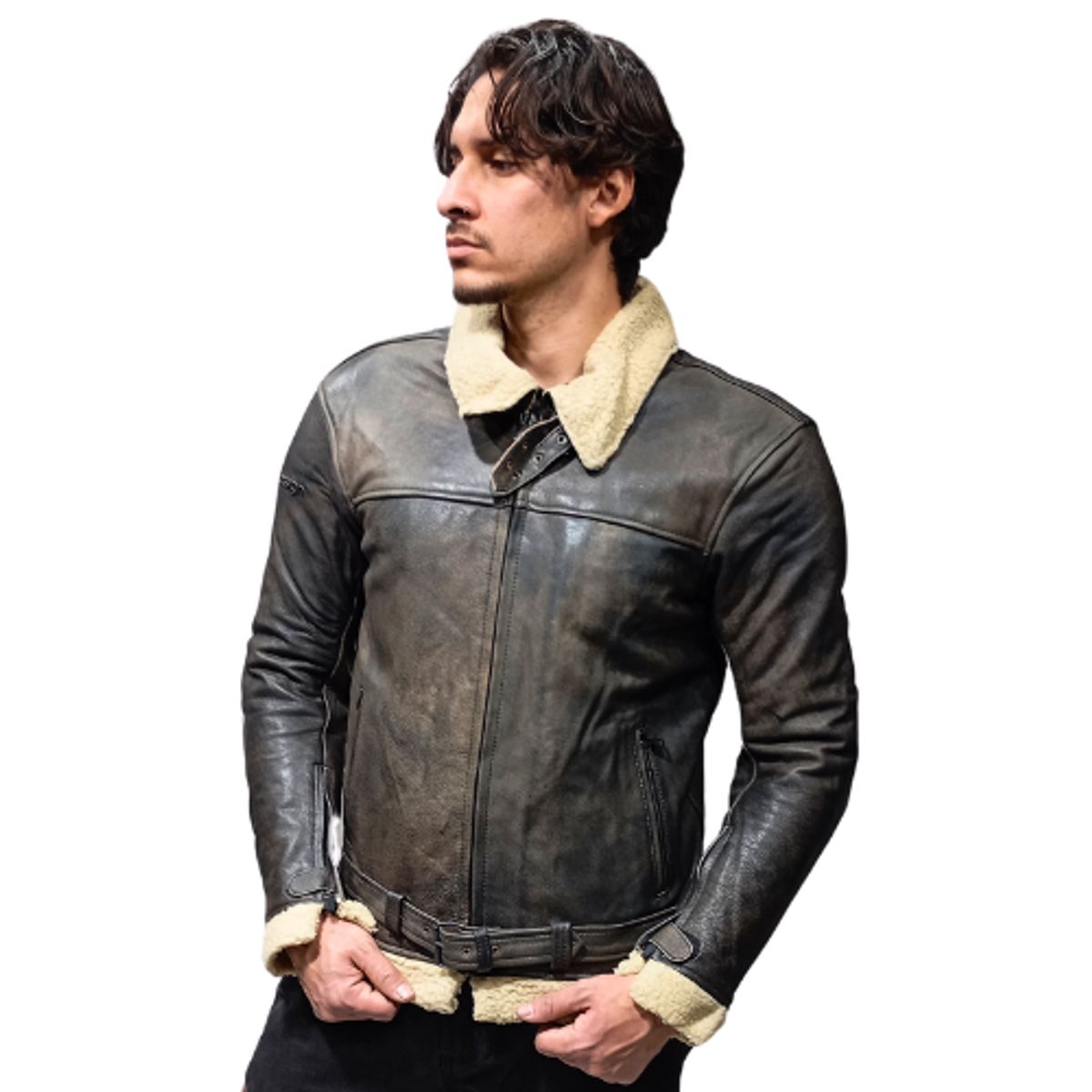 WINDESIGN - Chaqueta Moto Cuero Chiporro